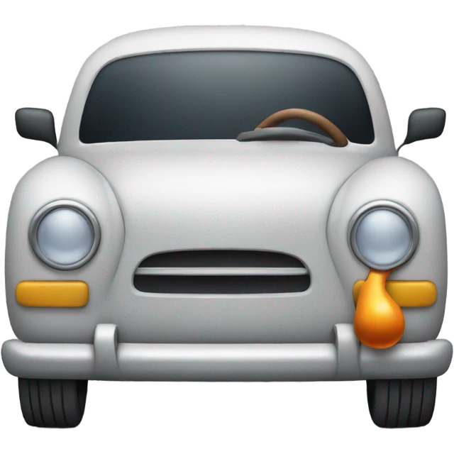 Car with a pipe emoji