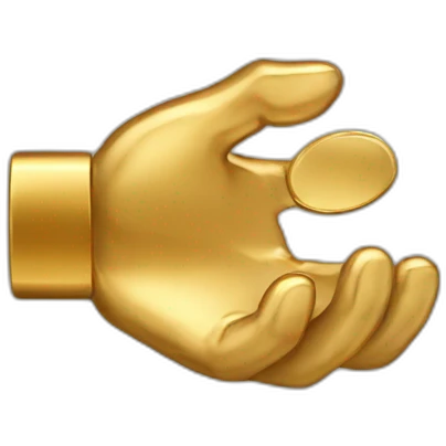  hand grabbinggold ingot emoji