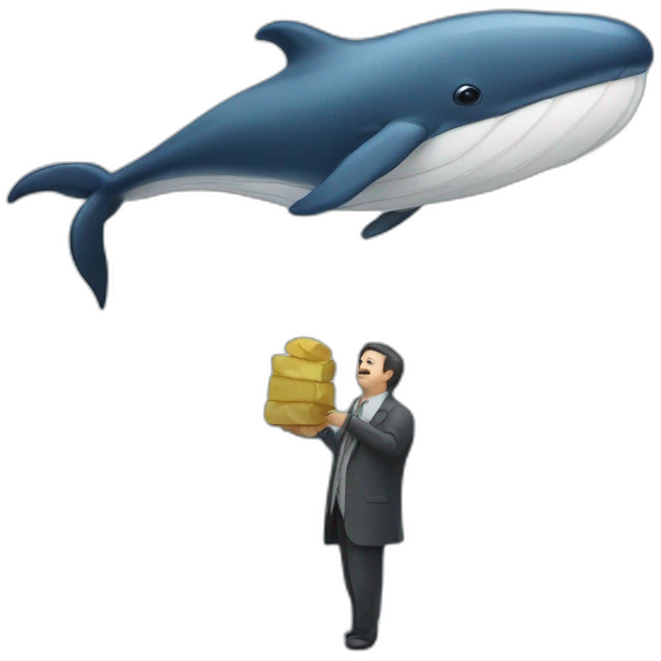 whale-person-mascot-greedy emoji