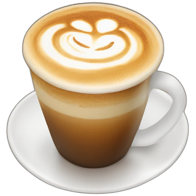 latte art emoji