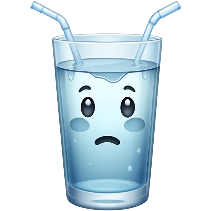Dirty glass of water emoji