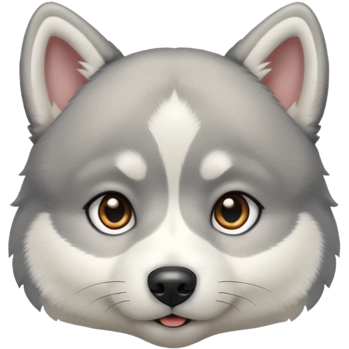 a husky puppy emoji