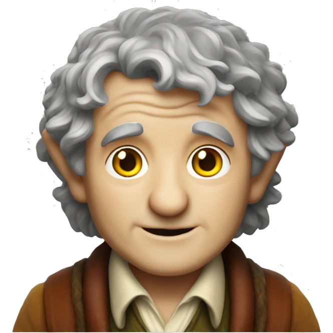 Hobbit bilbo discjockey emoji