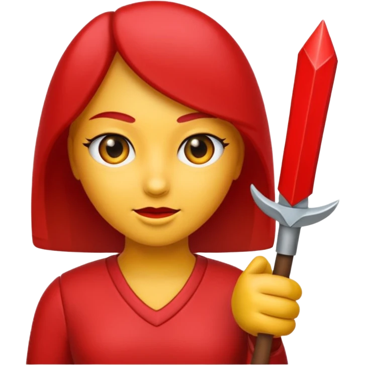 flecha sólida vermelha para marcar início de frase emoji