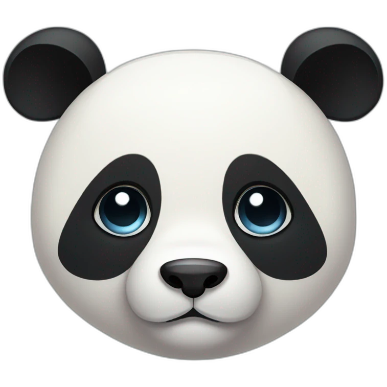 Teary eyed panda emoji
