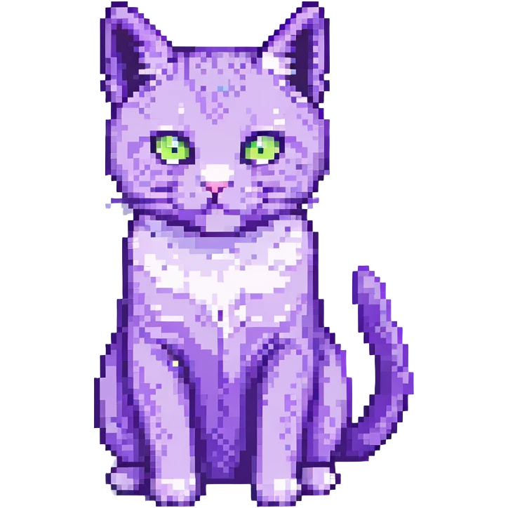 purple cat emoji