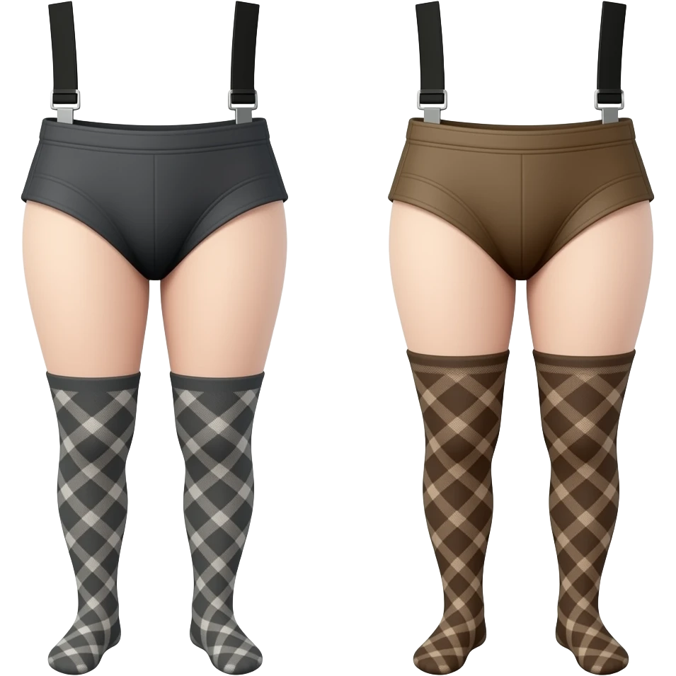 Stockings and suspenders emoji