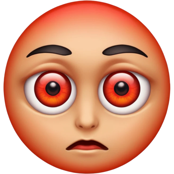 Red eyes emoji