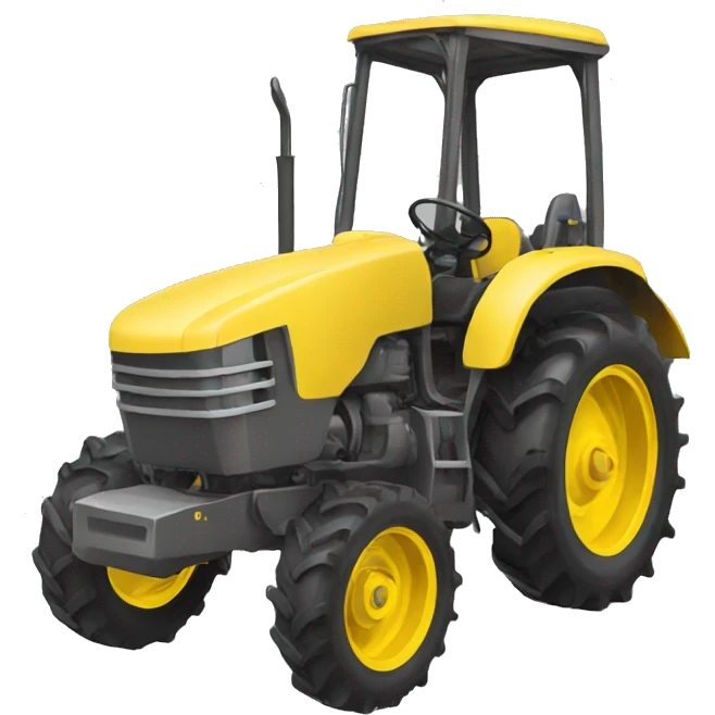 tractor motor yellow emoji