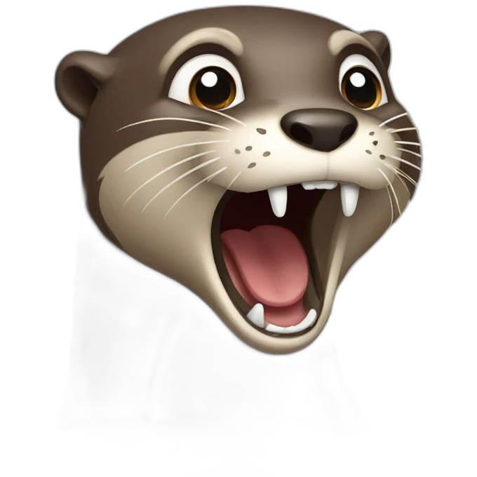 otter screaming emoji