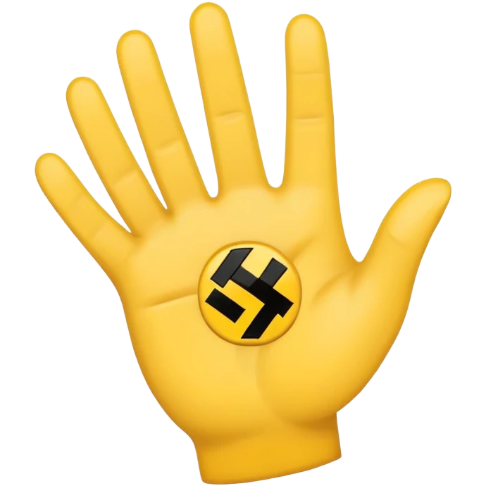 Nazi emoji with one hand which is up emoji