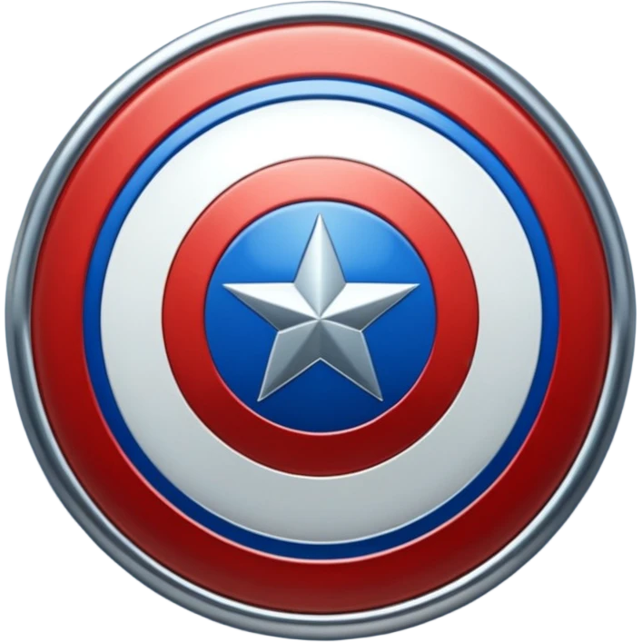 hazme un emojis del escudo del capitán América emoji
