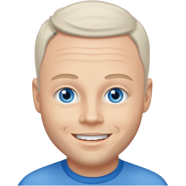 Brian Harvey with blue eyes emoji