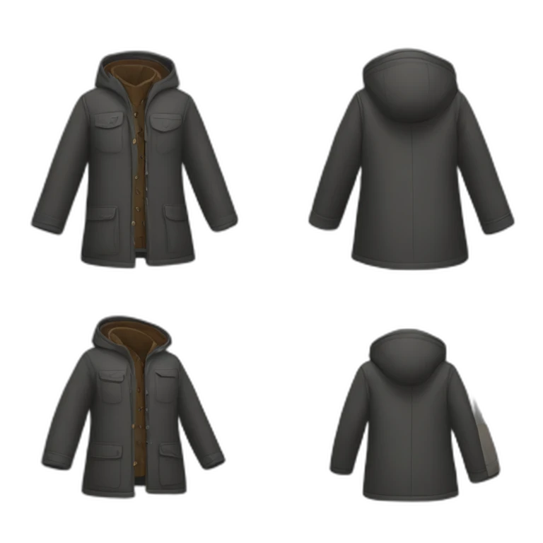 Moitié d'un manteau emoji