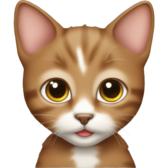 brown kitten emoji