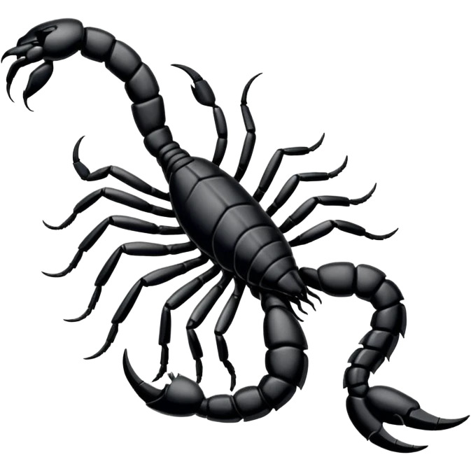 Scorpion zodiac sign, on the hand. emoji