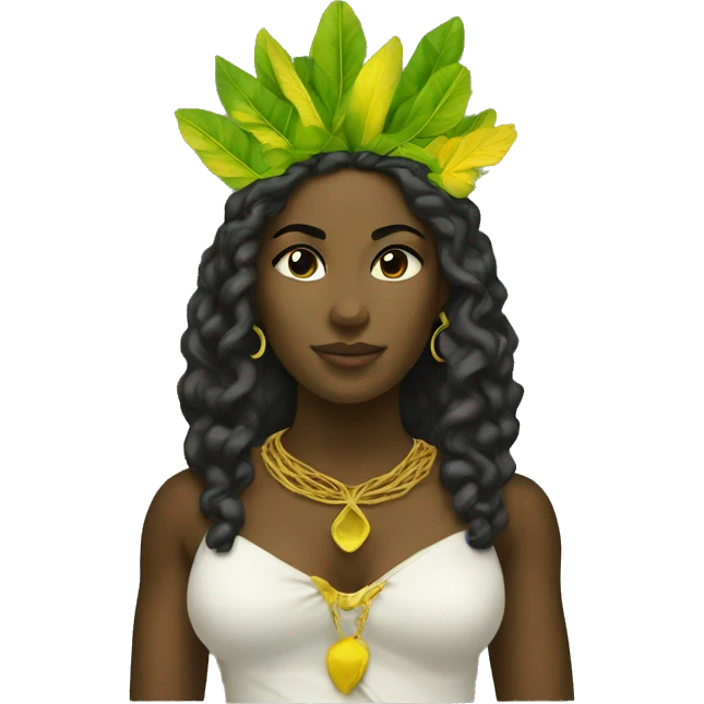 Jamaican goddess emoji