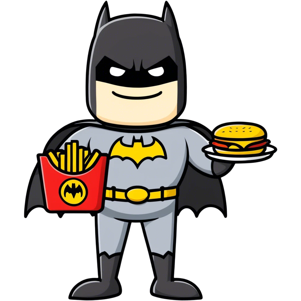 Batman McDonald’s  emoji