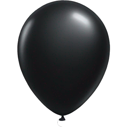 Black ballon emoji
