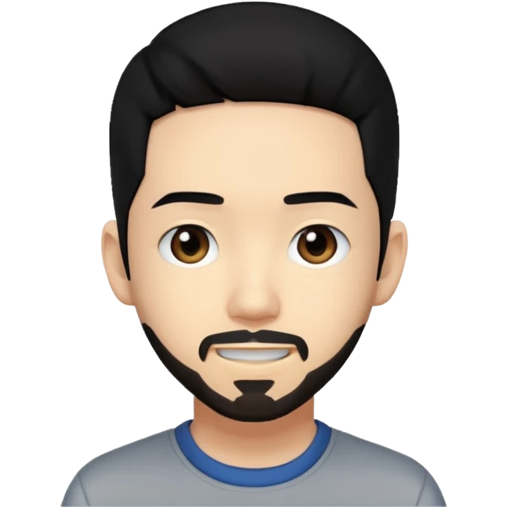 Mike Shinoda black hair emoji