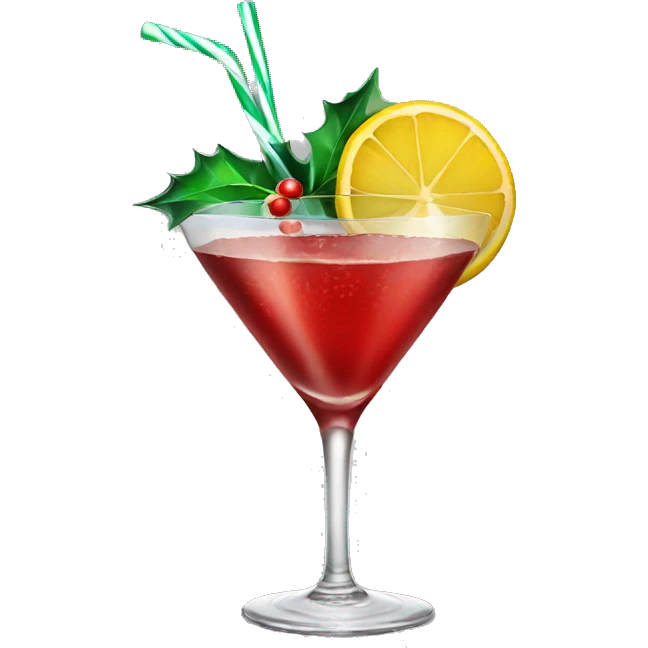 Christmas cocktail emoji