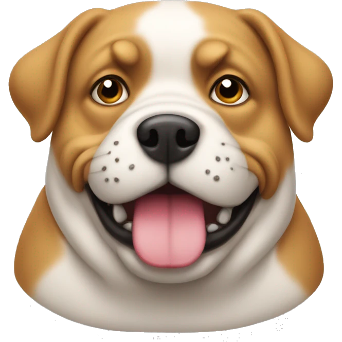 Ulgy fat dog emoji