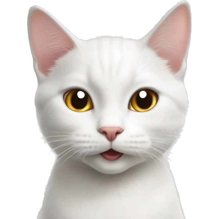 white cat only thumbs up happy British short hair emoji