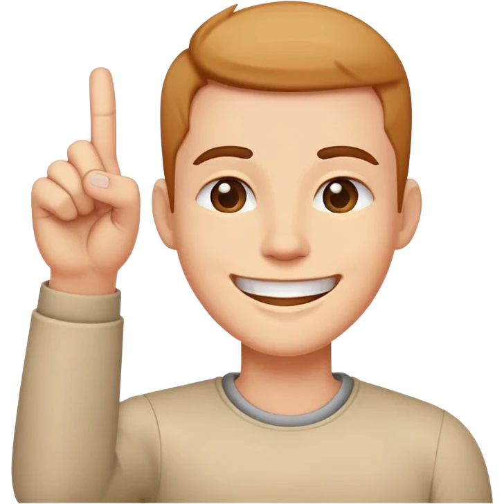 Big Smile with the middle finger up emoji