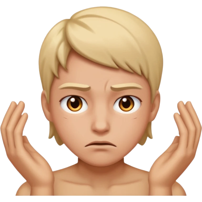 person struggling themselves  emoji