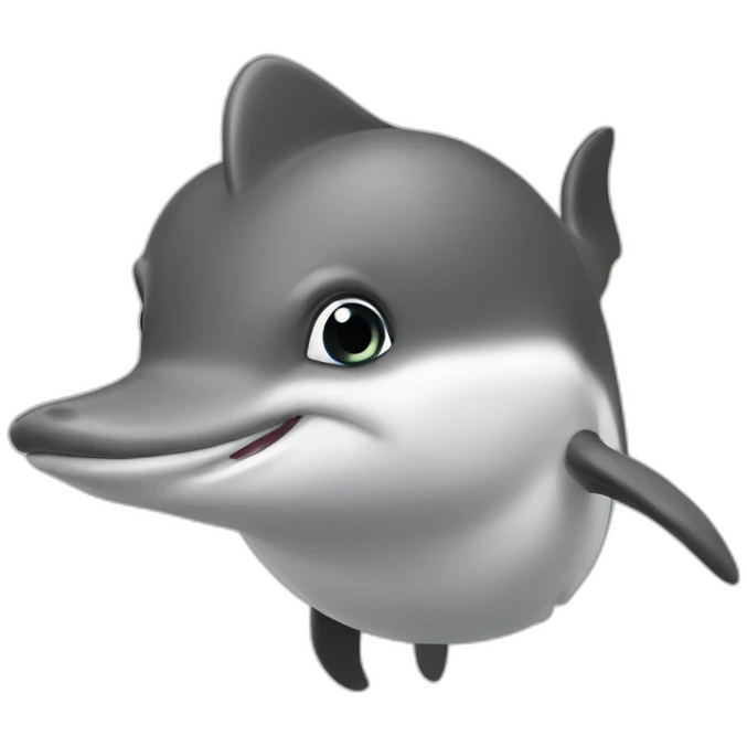Dauphin qui fait caca emoji