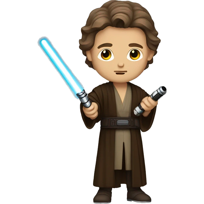 Anakin Jedi with lightsaber emoji