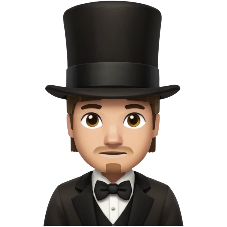 steve form minecraft with a top hat emoji