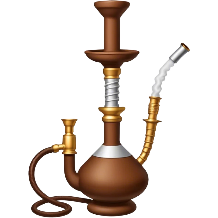 hookah tobacco brown emoji