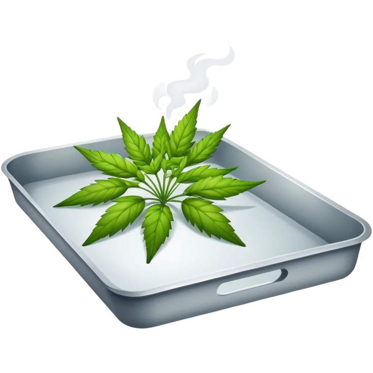 Weed tray emoji