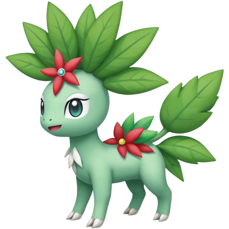 Mezprit-Shaymin-Ivysaur-Meloetta-Pokémon-fusion, full body emoji