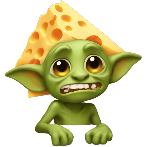 Cheddar cheese goblin  emoji