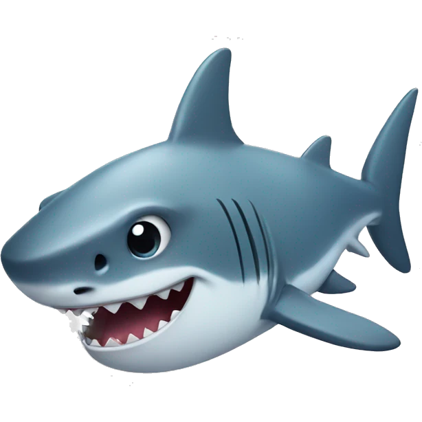 Cute shark emoji