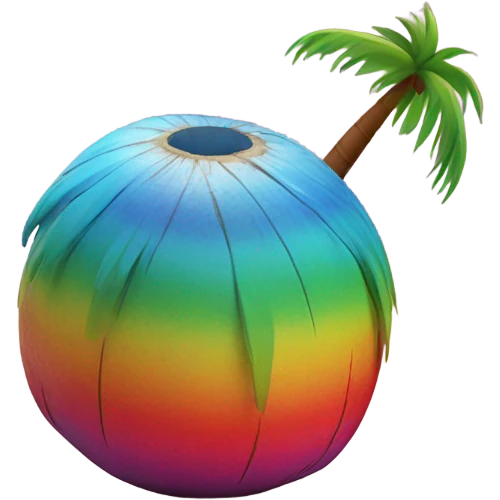 coconut rainbow  emoji