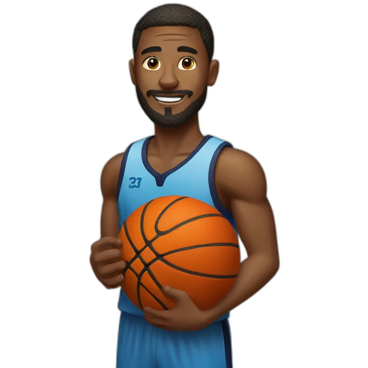 Men with basket-ball  emoji