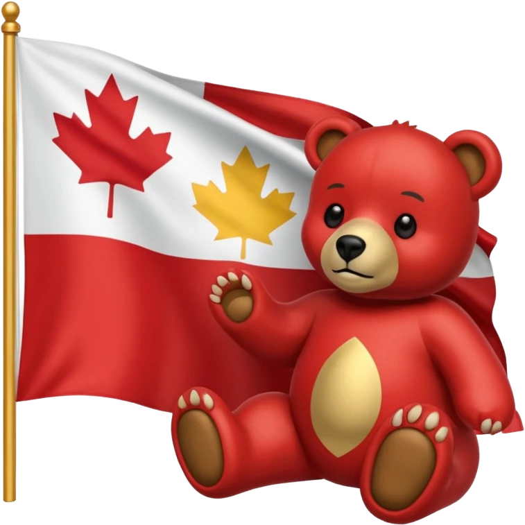california and canadian flag merged bring more aspects of califonia emoji