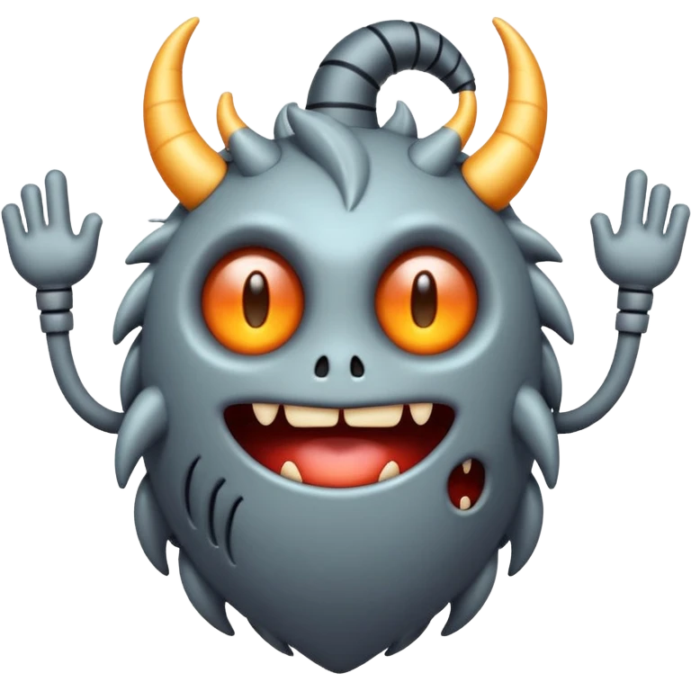 A compact monster that produces sound by tapping its own core in steady, heartbeat-like rhythms. Its body glows faintly with each beat it makes. emoji