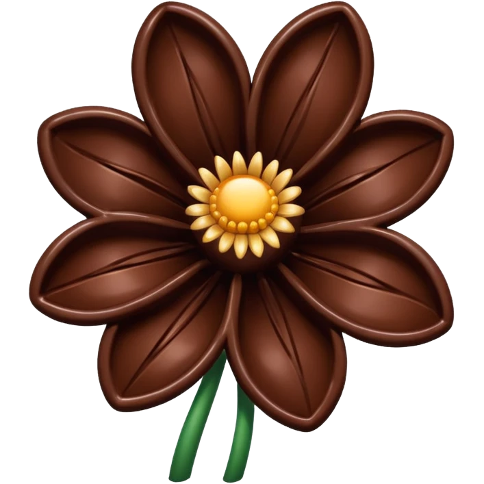 Fleur en chocolat emoji