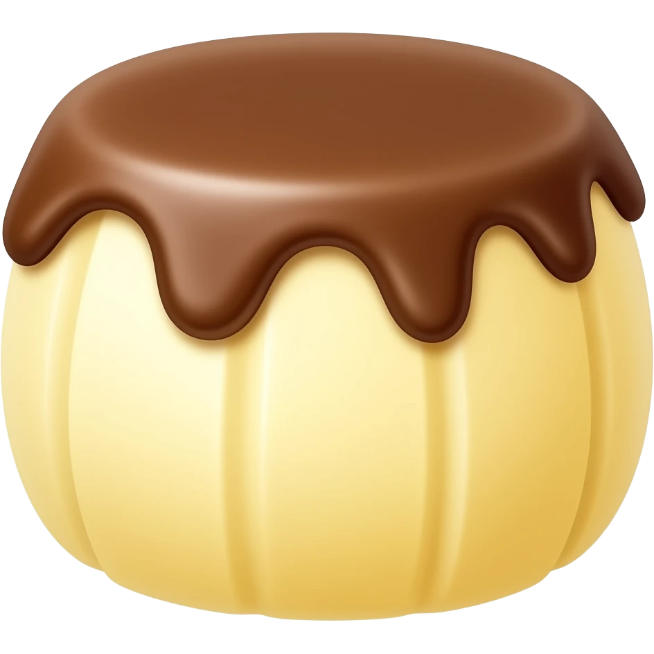 banana treat without skin and chocolate sauce emoji