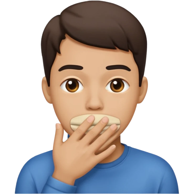 Flabbergasted and covering mouth emoji