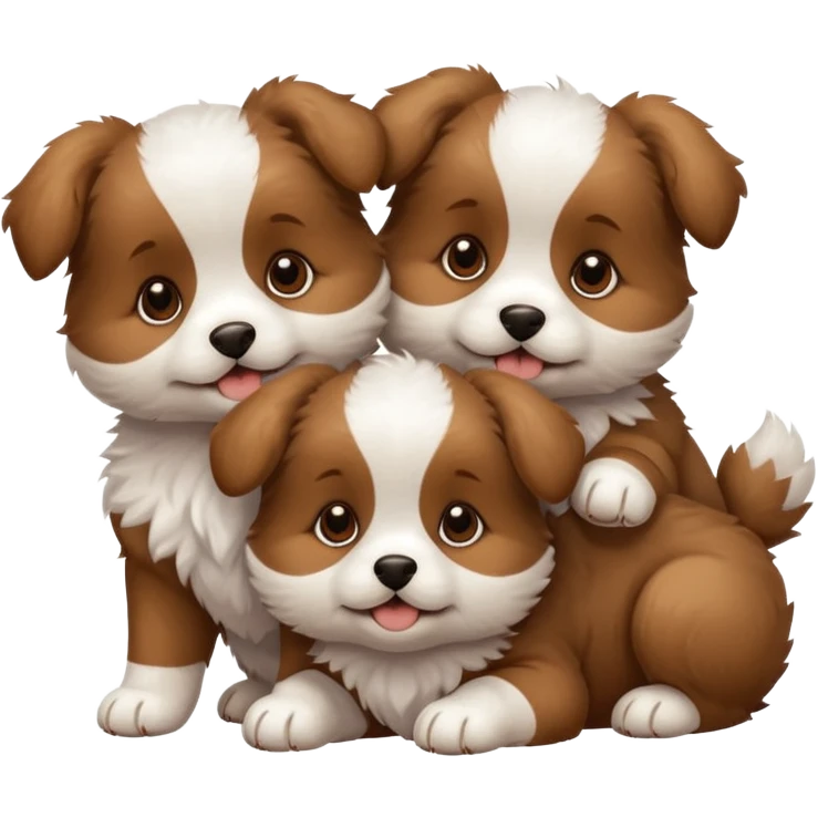 3 puppy emoji