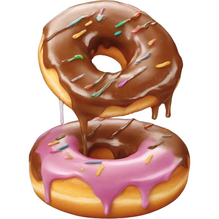 melting glazed donut emoji