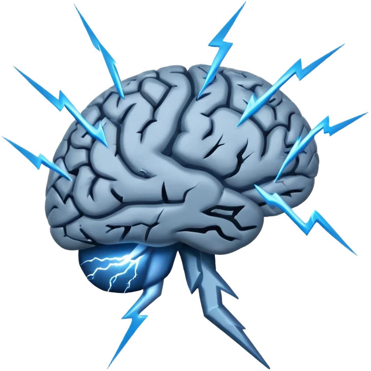 brain with lighting bolt emoji