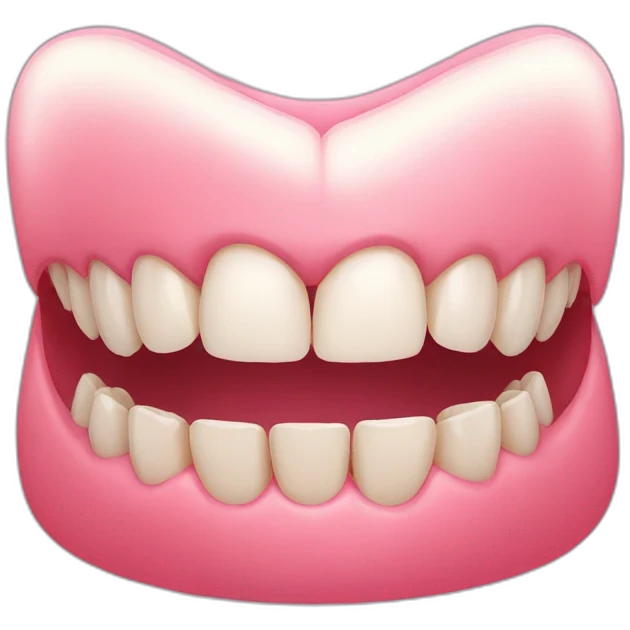 teeth that are too big emoji