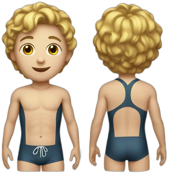 Boy in swimsuit emoji