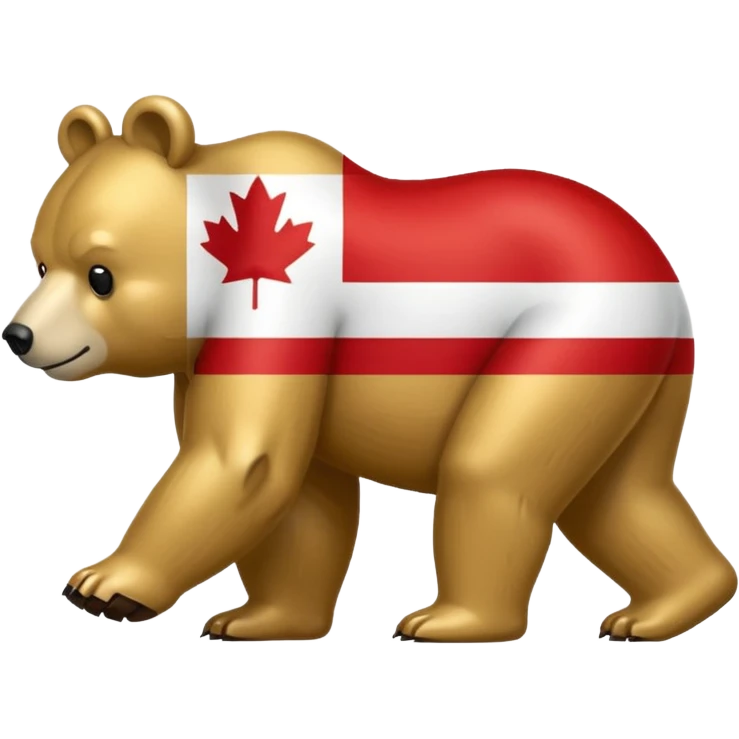 california and canadian flag merged bring more aspects of califonia emoji